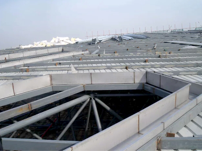 内江安吉县体育馆网架